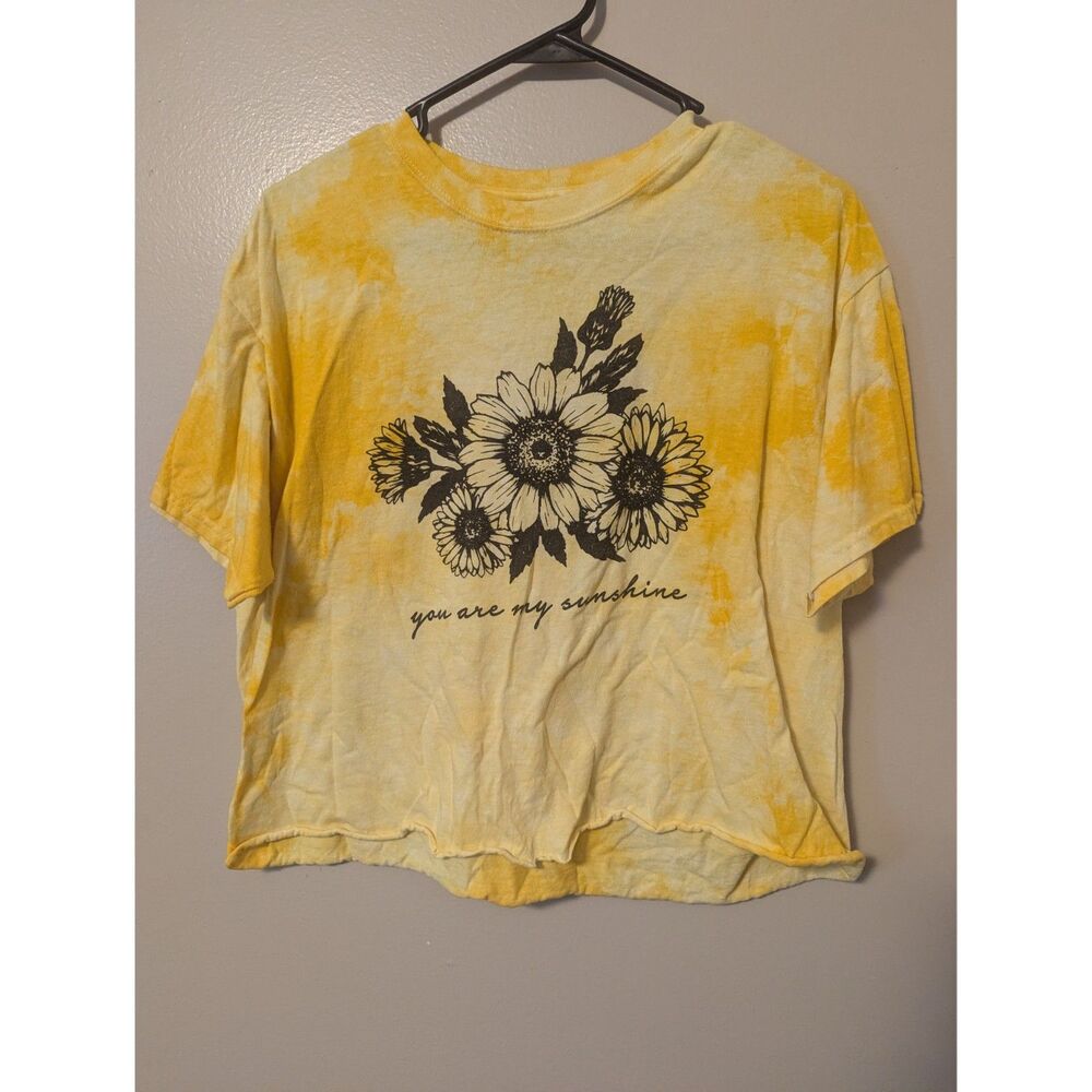 You are My Sunshine cropped Tee, Large